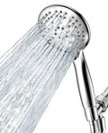Cabezal de ducha de alta presión con mango, JDO cabezal de ducha de mano con 6 configuraciones de rociado, juego de cabezal de ducha tipo lluvia