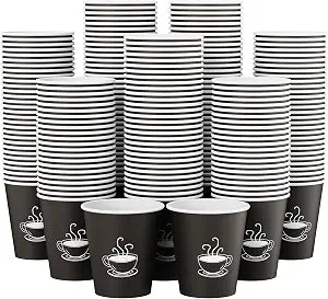 Vasos Desechables de Papel TV TOPVALUE 270 Unidades — 10oz, Para Café, Agua, Jugo y Té, Ideal Para Oficina y Eventos