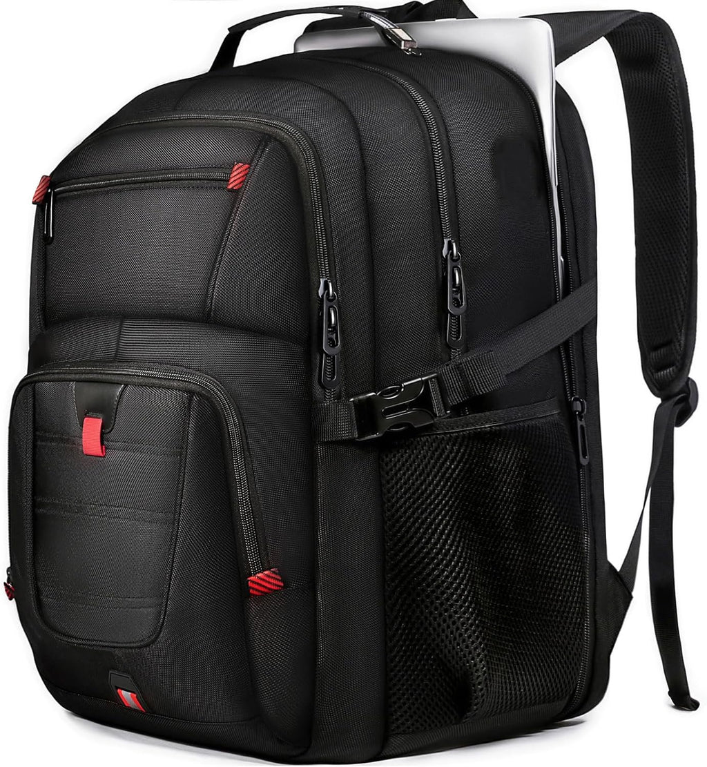 Mochila de viaje ZMMMA de 50 litros, mochila de calidad para portátil de 17 pulgadas para hombre, duradera, con gran capacidad de almacenamiento, resistente, apta para TSA, con puerto, mochila universitaria o escolar, regalos para él, hombres y mujeres