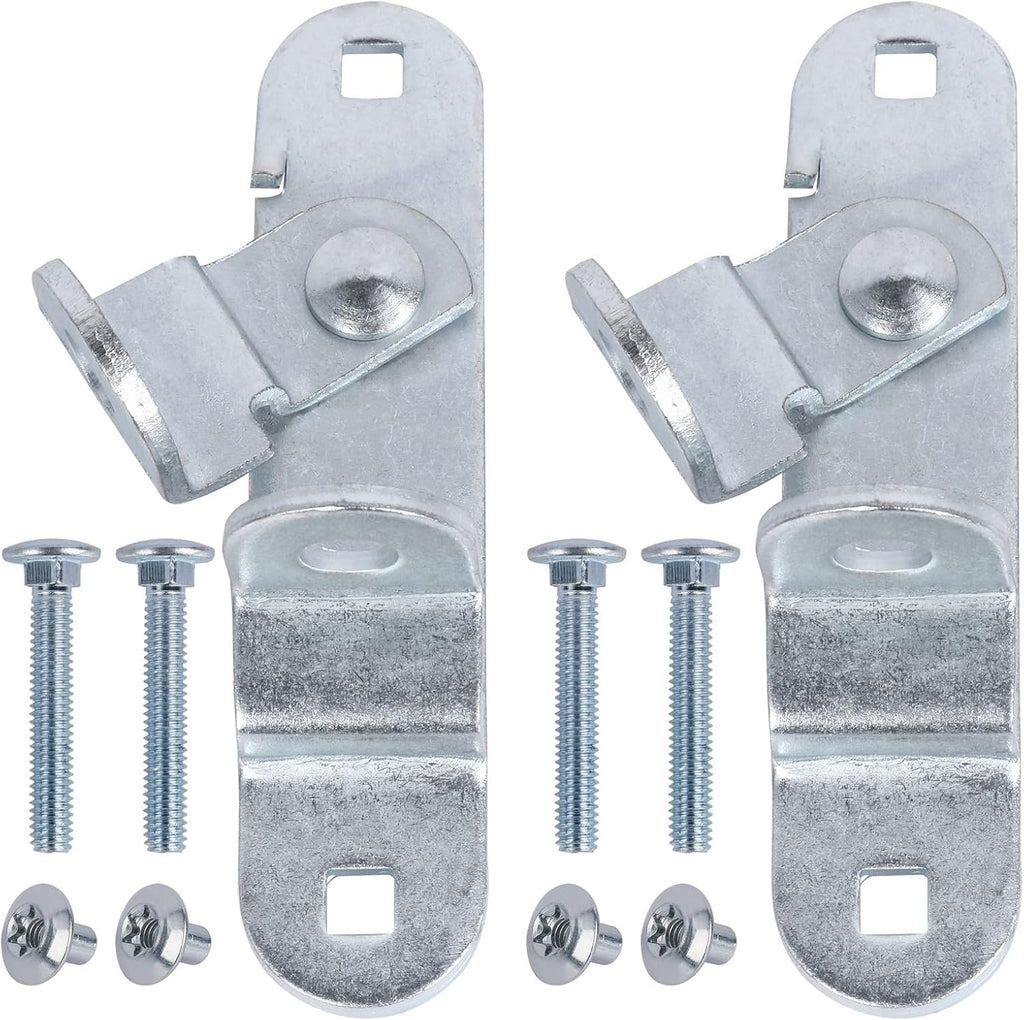 GDW Cargo Trailer Door Latch Hasp Keeper for Ramp Padlock Race Bar Lock Handle Enclosed Car Hauler (â€ŽTrailer Door Hasp 2pack +Screws 4+Nuts 4)