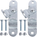 GDW Cargo Trailer Door Latch Hasp Keeper for Ramp Padlock Race Bar Lock Handle Enclosed Car Hauler (â€ŽTrailer Door Hasp 2pack +Screws 4+Nuts 4)