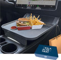 Accesorios Ennovatools para Tesla Model Y y Model 3 (2020-2026): Bandeja para comer en el coche, organizador para la consola central, ideal para Autopilot y viajes largos. Alfombrilla antideslizante para mayor estabilidad. (Solo la bandeja).