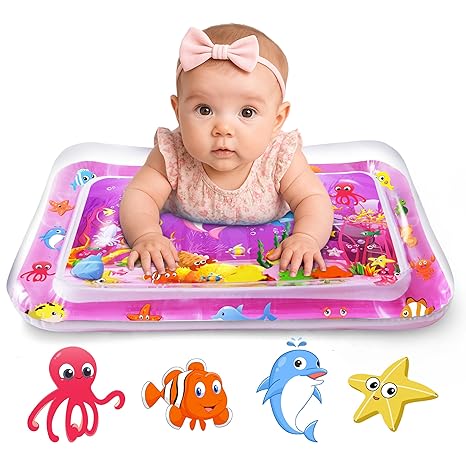 Yeeeasy Tapete de Agua para Tiempo Boca Abajo para Niña, Juguetes para Bebé Niña de 0, 3, 6, 9, 12 Meses, Regalos para Bebé Niña, Juguetes Sensoriales de Desarrollo