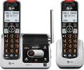 AT&T BL102-2 DECT 6.0 - Juego de 2 teléfonos inalámbricos para el hogar con contestador