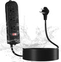 Regleta de Corriente para Exterior Resistente a la Intemperie 10 pies | IPX4 Impermeable | 3 Tomas | Enchufe Plano 45 Grados | ARTICULO VIENE COMO SE OBSERVA EN LA SEGUNDA IMAGEN )