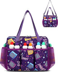 Bolsa de Bingo con Bolsillos para Marcadores Casino Accesorios de Juego de Bingo para Adultos Mayores Púrpura