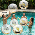 Seenelling Pack 8 Pelotas de Playa Inflables 33 cm para Graduación 2026 con 2 Marcadores – Decoración y Recuerdos para Fiesta de Piscina
