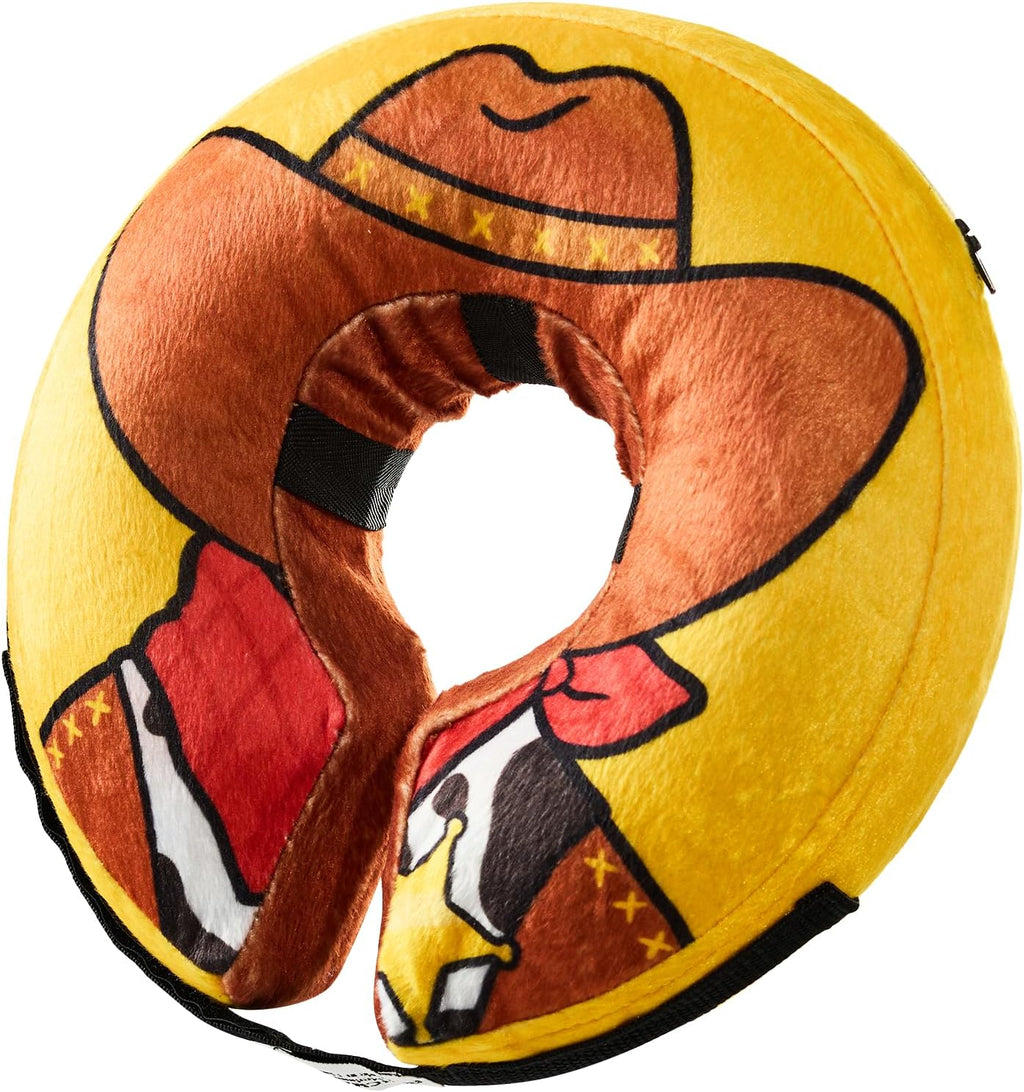 USADO BENCMATE Collar Inflable para Perro | Alternativa al Cono | Suave para Perros y Gatos Pequenos, Medianos y Grandes | Recuperacion Postoperatoria | Talla XL | Cowboy