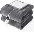 Homemate Manta Eléctrica Térmica Individual - 62"x84" Mantas Térmicas para Cama con 10 Niveles de Calentamiento, 8 Horas de Apagado Automático, Calentamiento Rápido