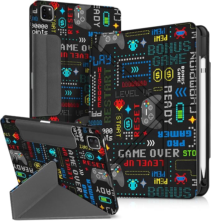 Funda Miss Adola para iPad Air 11" M3 2025 / M2 2024 con Soporte para Lápiz y Mango de Juego — Diseño Kawaii Anime