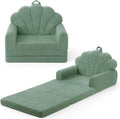 Sofá Infantil Convertible Blissful Diary 2 en 1 — Silla y Tumbona para Niños, Color Verde