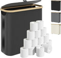 ⚠️IMPORTANTE: tiene una parte descocida no afecta su funcionamiento ver fotos - Cesta de almacenamiento de papel higiénico con tapa y asa, organizador plegable de papel higiénico para baño, soporte de papel higiénico de gran capacidad