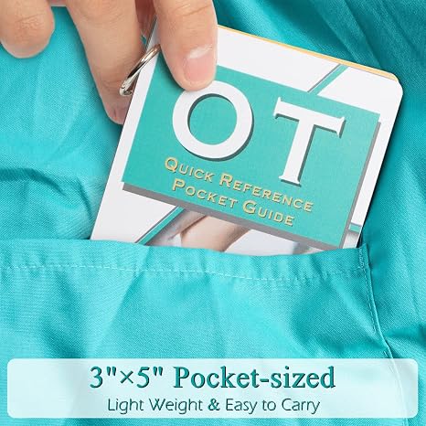 Guía de bolsillo de referencia de terapia ocupacional: recurso de OT imprescindible 32 páginas, consejos rápidos para estudiantes de OT, regalos de terapia ocupacional