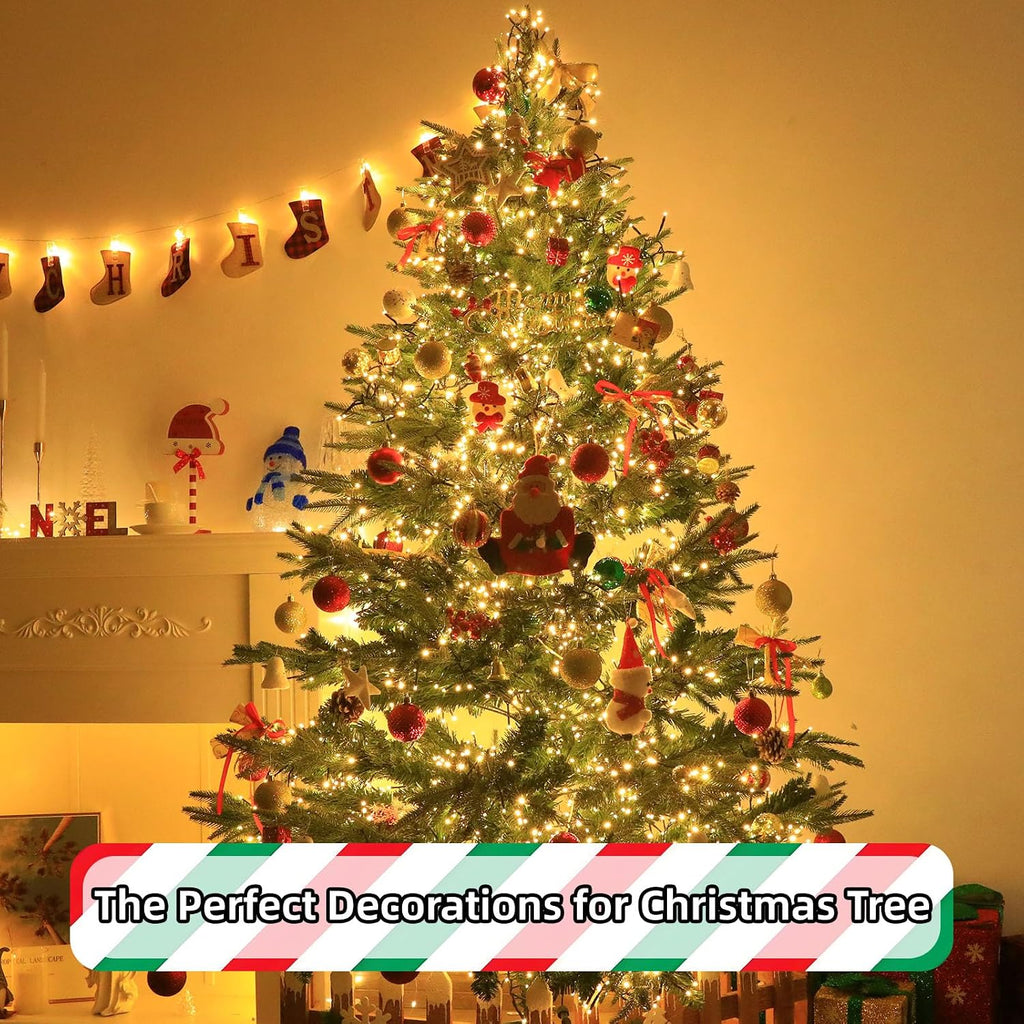 Luces LED Navideñas Ccinny 394FT 1200 LEDs — Luz Cálida con 8 Modos para Interiores y Exteriores