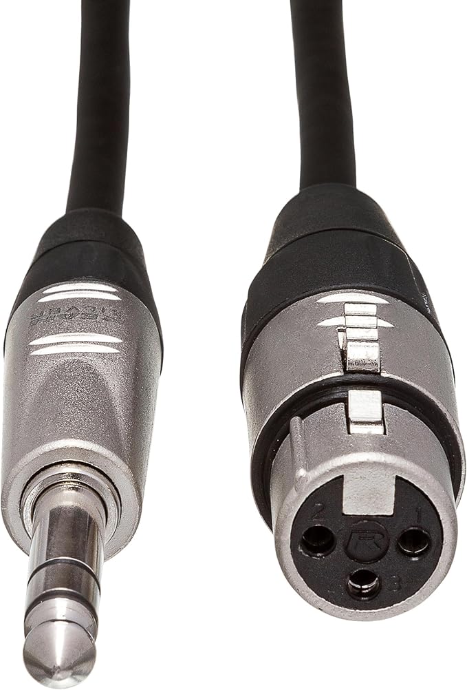 Hosa Interconexión equilibrada HXS-030 Pro, REAN XLR3F a TRS de 1/4