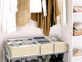 Set de 6 Piezas (2 Grandes + 4 Pequeñas) Simple Houseware Organizador de Ropa Interior para Armario Divisor de Cajón Surtido – Falta 1 Pieza Divisora