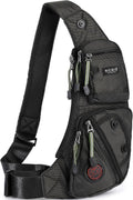 Bolso Sling NICGID Cruzado Unisex – Mochila de Pecho y Espalda Compacta para Viaje, Senderismo, Pesca y Uso Casual