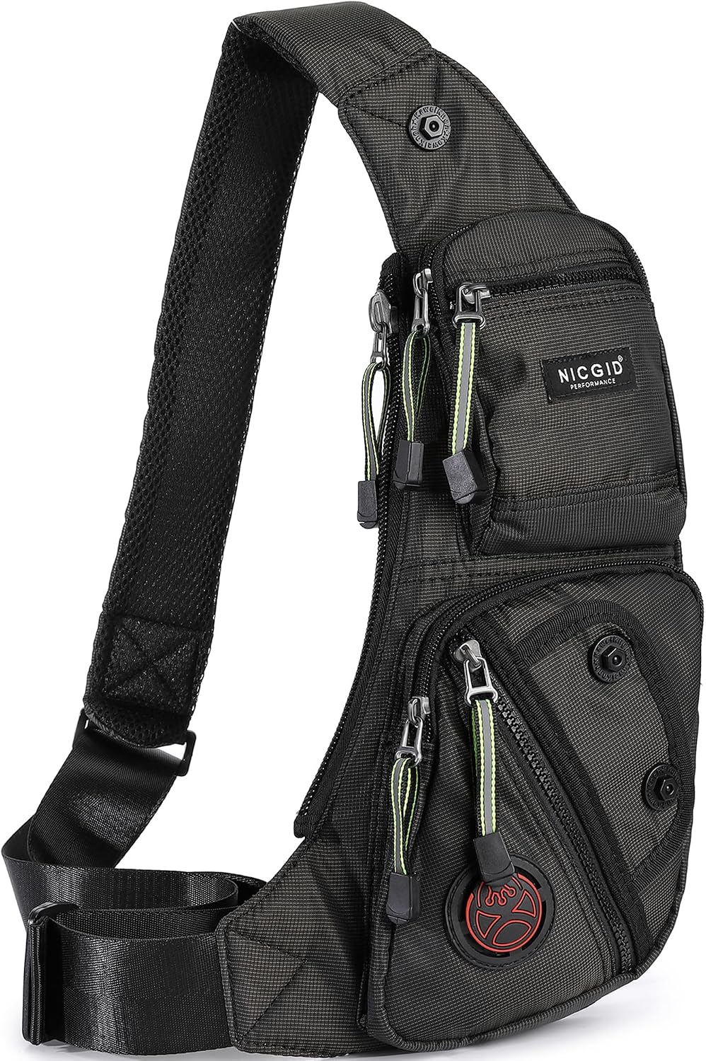 Bolso Sling NICGID Cruzado Unisex – Mochila de Pecho y Espalda Compacta para Viaje, Senderismo, Pesca y Uso Casual
