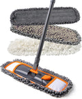 SOLO SE INCLUYEN 3 CABEZALES DE MICROFIBRAS-CLEANHOME Trapeadores para limpieza de suelos para maderas duras, mármol