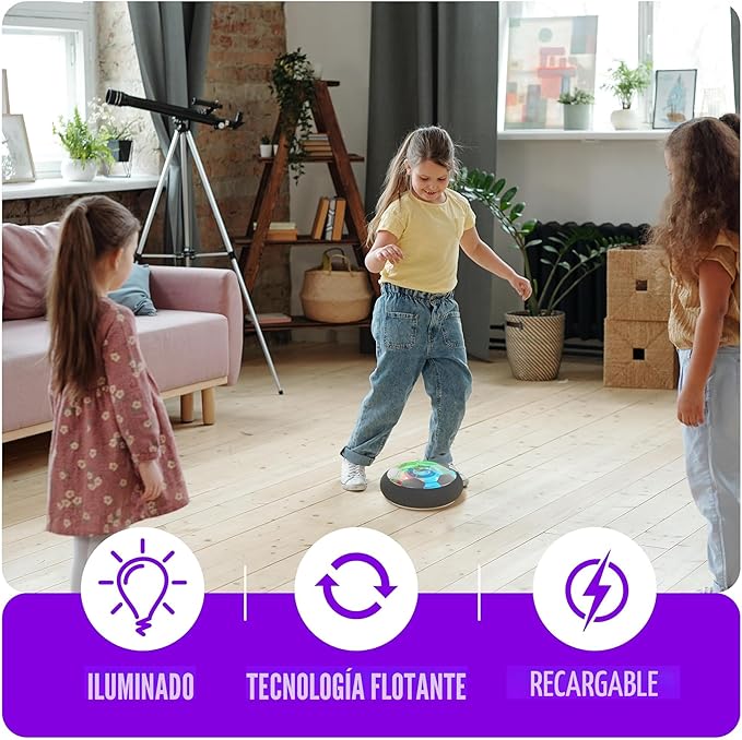 Ninja Blast Hover - Pelota de fútbol iluminada, regalo de cumpleaños para niños, juegos de juguetes de interior, regalos para niños de 5, 6, 7, 8, 9, 10, 11, 12 años, juguetes para niños de 3 años en adelante.