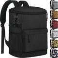 Mochila nevera Tenot para 33 latas, nevera portátil aislada a prueba de fugas, bolsa nevera suave para playa para hombres y mujeres, mochila nevera para camping, senderismo, picnic, viajes, almuerzo, color negro.