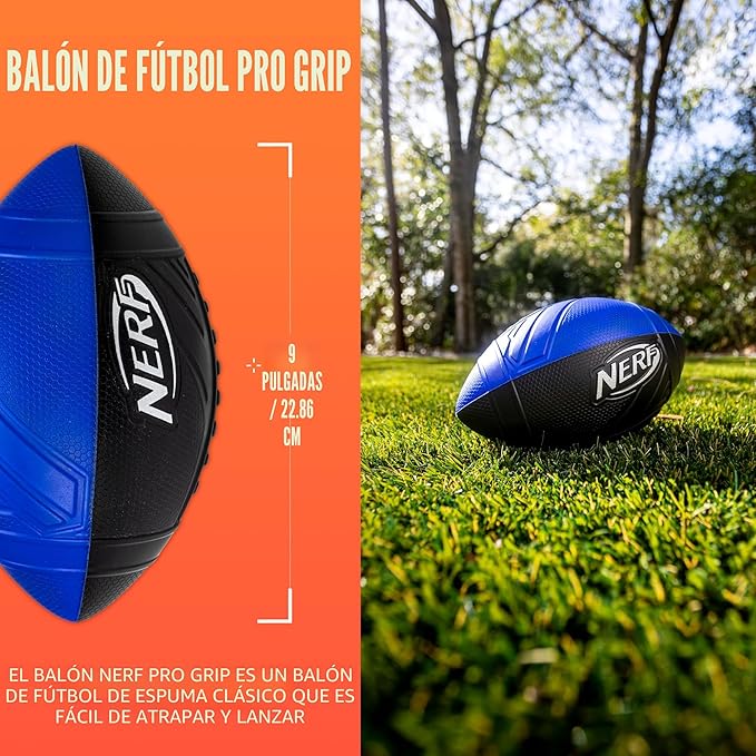 Pelota de fútbol americana, azul, pelota de espuma clásica, fácil de atrapar y lanzar, juguetes deportivos, regalos de Navidad o rellenos de calcetines para niños