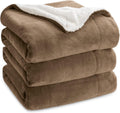Cobija Bedsure GentleSoft Sherpa King | Manta Gruesa y Cálida de Felpa Suave para Cama | No Eléctrica | Camel | 108x90 pulgadas ( ARTICULO VIENE COMO SE OBSERVA EN LA SEGUNDA IMAGEN ) SOLO VIENE UNA PIEZA