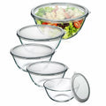 glass mixing bowl microwave safe SET 4