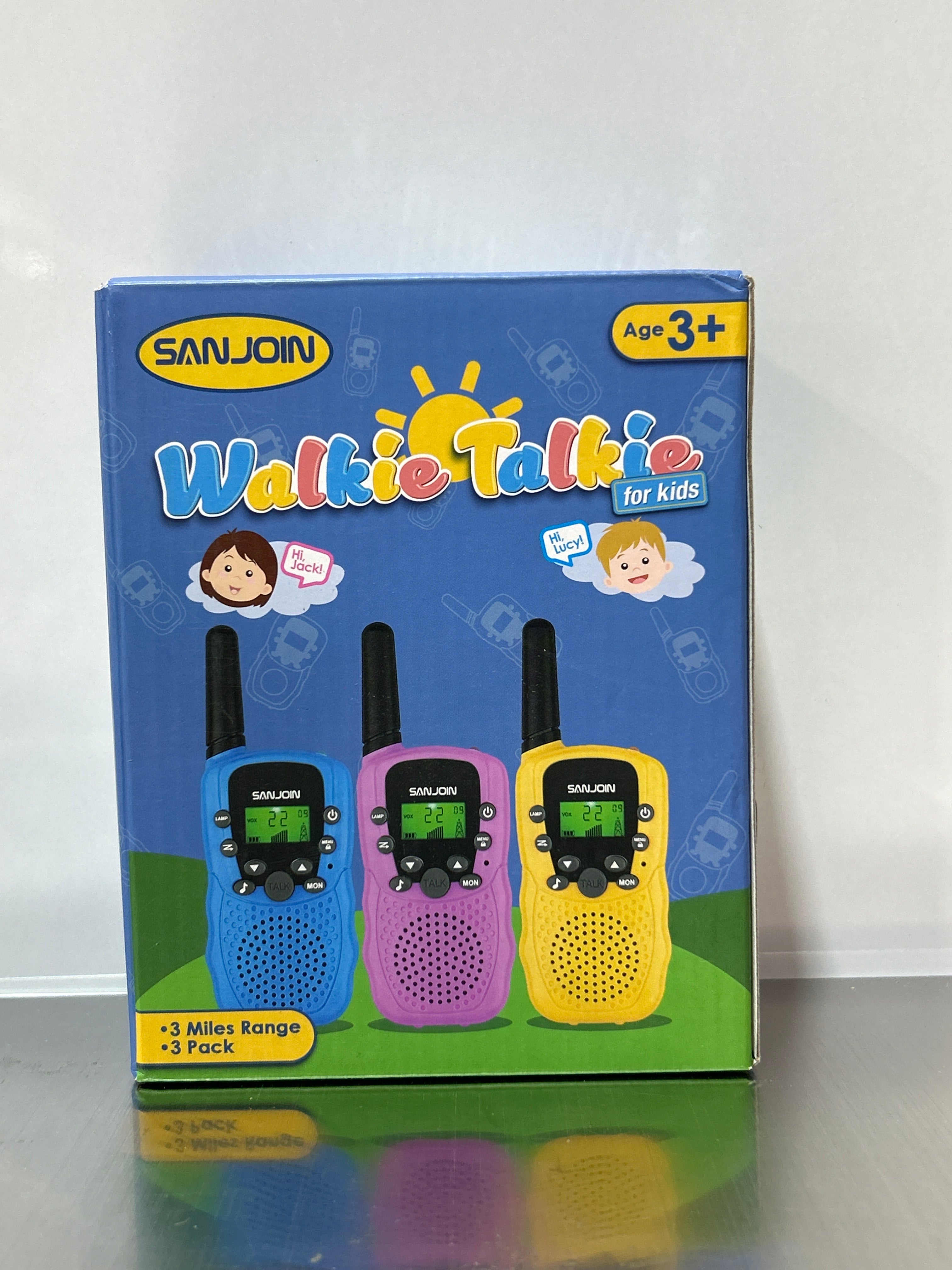 Walkie Talkies para Niños – Alcance 3 Millas, Reducción de Ruido, Resistente a Caídas, 3-9 Años