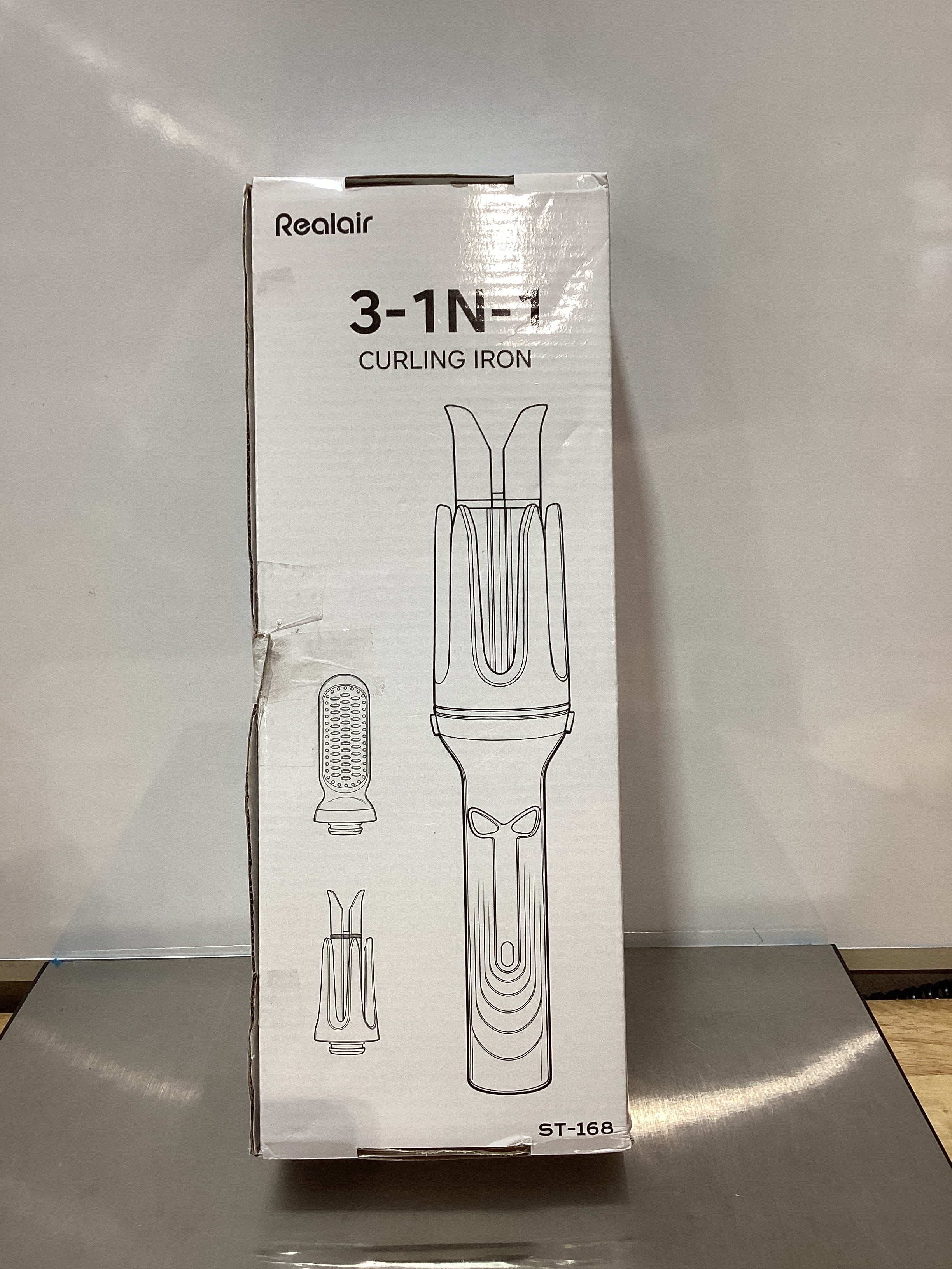 Rizador automático Beach Wave, con revestimiento de cerámica, cepillo alisador, rizador de pelo portátil 3 en 1 de 1 pulgada y 1,25 pulgadas, rotación bidireccional, 4 temperaturas, apagado automático de 30 minutos. 