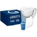 Jarra Filtradora Brita Everyday Elite – 10 Tazas, Elimina 99% del Plomo, Incluye 1 Filtro (Blanco)