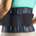 FEATOL Cinturón de apoyo de espalda para hombres y mujeres, cinturón lumbar para dolor de espalda baja, soporte de espalda transpirable con almohadilla lumbar para escoliosis, hernia de disco, ciática
