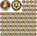 Siifert 100 Pcs Put on The Whole Armor of God Coins Bulk Christian Challenge Commemorative Religious Prayer Metal Coins Gifts for Collectors Church Party Military Souvenir Collectible