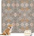 Almohadillas Lavables nunubaby para Perros | Antideslizantes y a Prueba de Fugas | Reutilizables para Jaulas y Pisos | Café/Multicolor, 36x36 Pulgadas