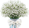 Flores Artificiales Der Rose Gypsophila 12 Piezas — Paniculata Blanca Toque Real para Bodas, Centros de Mesa y Decoración