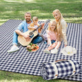 G GOOD GAIN Mantas de picnic al aire libre extra grandes – Manta de picnic portátil impermeable de 80 x 80 pulgadas, lavable a máquina, alfombra de parque plegable de 3 capas con respaldo