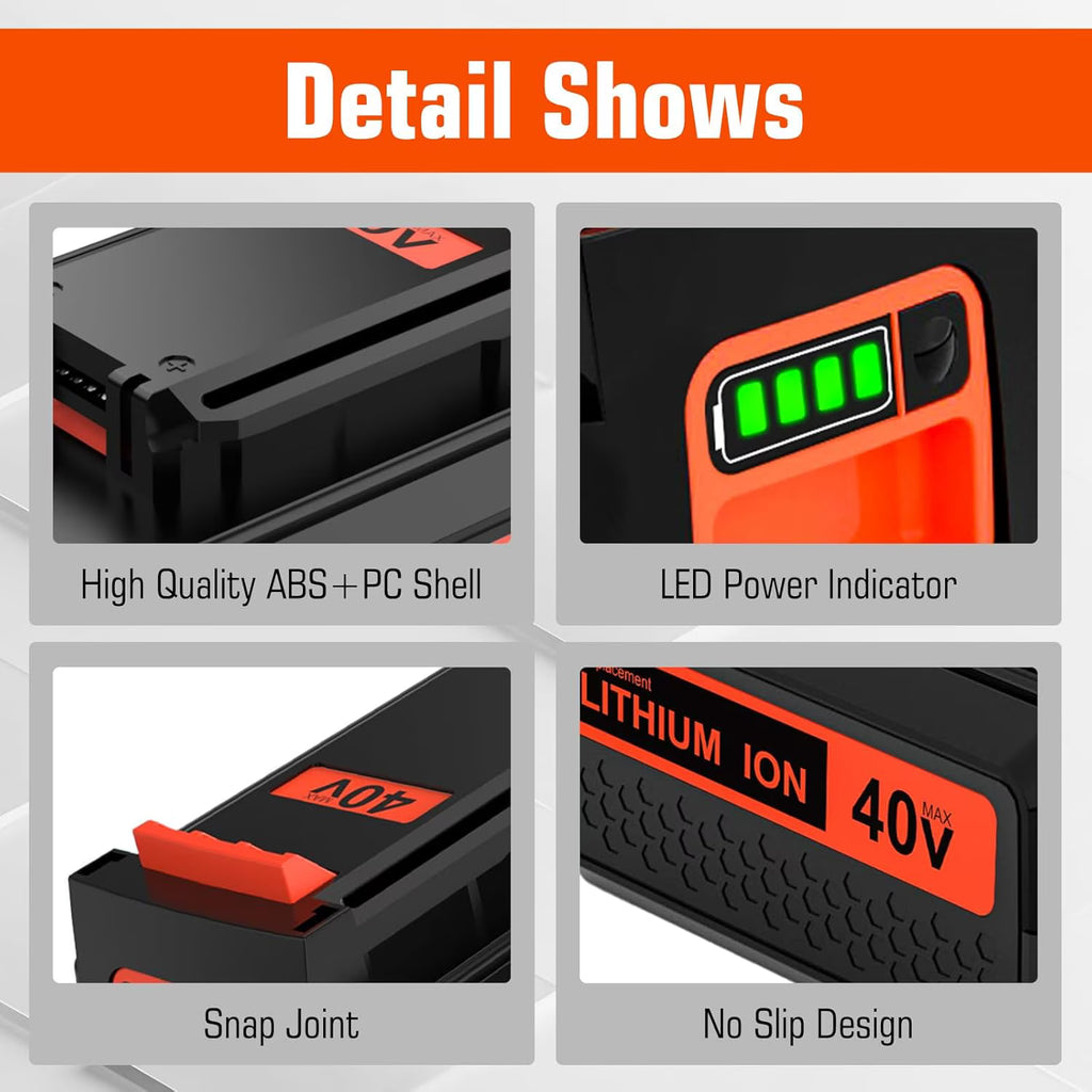 Batería Black+Decker LBX2040 20V MAX – Paquete de 2 Unidades