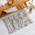 Alfombras de baño de lujo Market & Place, alfombras de baño de microfibra chenilla ultrasuaves y absorbentes, tapetes de baño para bañera y ducha, 20" x 30", azul aguamarina