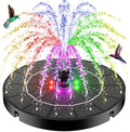 contiene 3 paquetes SZMP Fuente Solar de Agua, Modelo Mejorado 2026 de 3.5W para Bano de Aves, con Luces LEd , para Jardin, Estanque y Piscina
