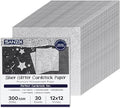 SANZIX 30 hojas de cartulina plateada con purpurina 30x30 cm, 300 g/m² (110 lb) | Papel brillante de primera calidad para Cricut, tarjetas de Navidad, álbumes de recortes, manualidades, decoración, regalos y tarjetas personalizadas.