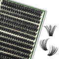 USADO KEYYOU Clusters de Pestanas 280 Piezas | 80D 0.05D Curl C | Mezcla 9-18mm | Extension DIY de Pestanas en Casa, Super Suaves