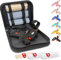 MONVICT Kit de mini pistola de pegamento caliente de 30 W, pistola de pegamento de precalentamiento rápido con estuche de almacenamiento, 20 barras de pegamento premium, 10 palitos de madera