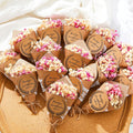 60 Pcs Mini Dried Flower Bouquet Magnet Bulk Wedding Baby Shower Flower Party Favors for Guests Natural Dried Flowers Bundle Mother's Day Graduation Home Decoration DIY Crafts Gifts