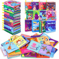 Libros de Bano para Bebe, Set de 12 Libros de Tela Suave Impermeables, Juguete Educativo Temprano para Recien Nacidos e Infantes