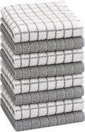 Trapos de Cocina de Algodón 100% | Paquete de 8 Paños Absorbentes para Lavar Platos
