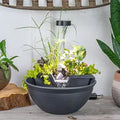 Fuente de Escritorio Aquascape AquaGarden con Cascada — Kit de Meditación y Relajación, Color Gris