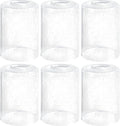 GO&SO Paquete de 6 pantallas de vidrio transparente con burbujas, 14 cm de altura, 10 cm de diámetro, adaptador de 4,2 cm, pantalla cilíndrica de repuesto para lámparas colgantes, apliques de pared, lámparas de pie, lámparas de escritorio y candelabros.