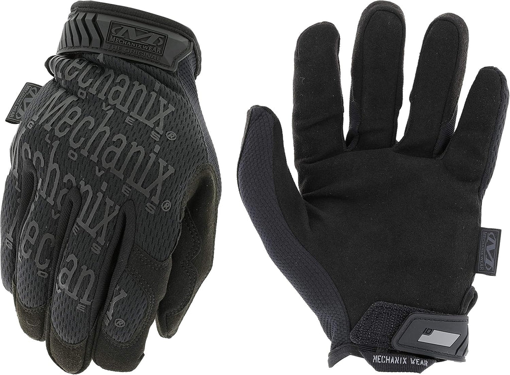 Guantes Tácticos Mechanix Wear Original Covert – Talla XL, Negro, Agarre Flexible y Compatibles con Pantalla Táctil