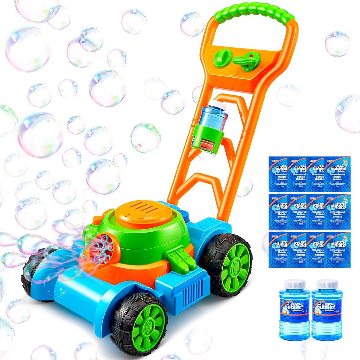 INCOMPLETO: No Contiene Accesorios | Cortacésped de Burbujas SLOOSH | Juguete Jardinería Imitación | Máquina Burbujas Antivertido | Niños 1 2 3 Años | 1 Unidad
