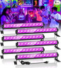 Pack de 6 Barras de Luz Negra LED 42W | Luz UV para Fiestas, Halloween y Decoración Fluorescente